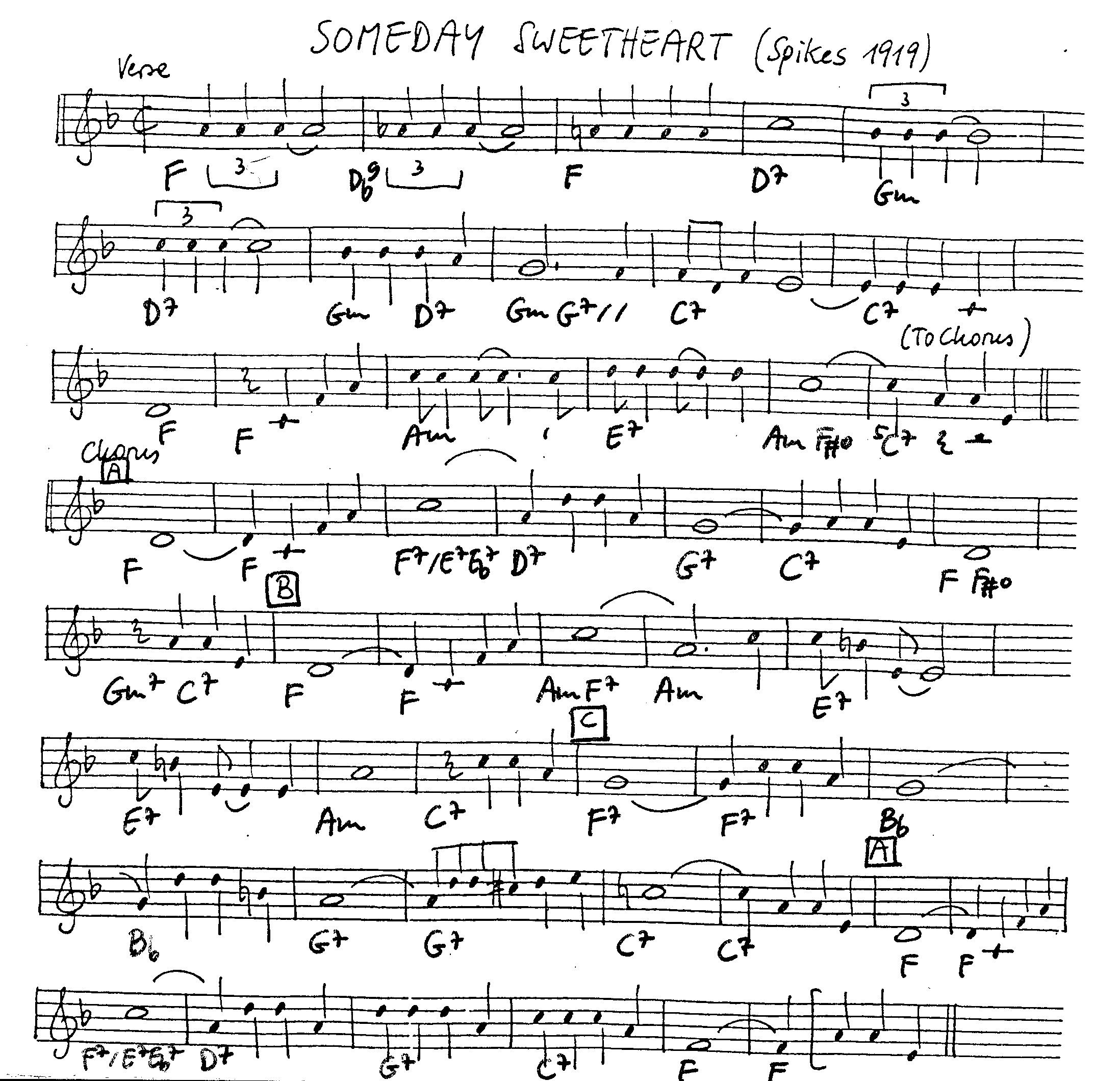 someday sweetheart leadsheet – book us for your next 20s or gatsby event